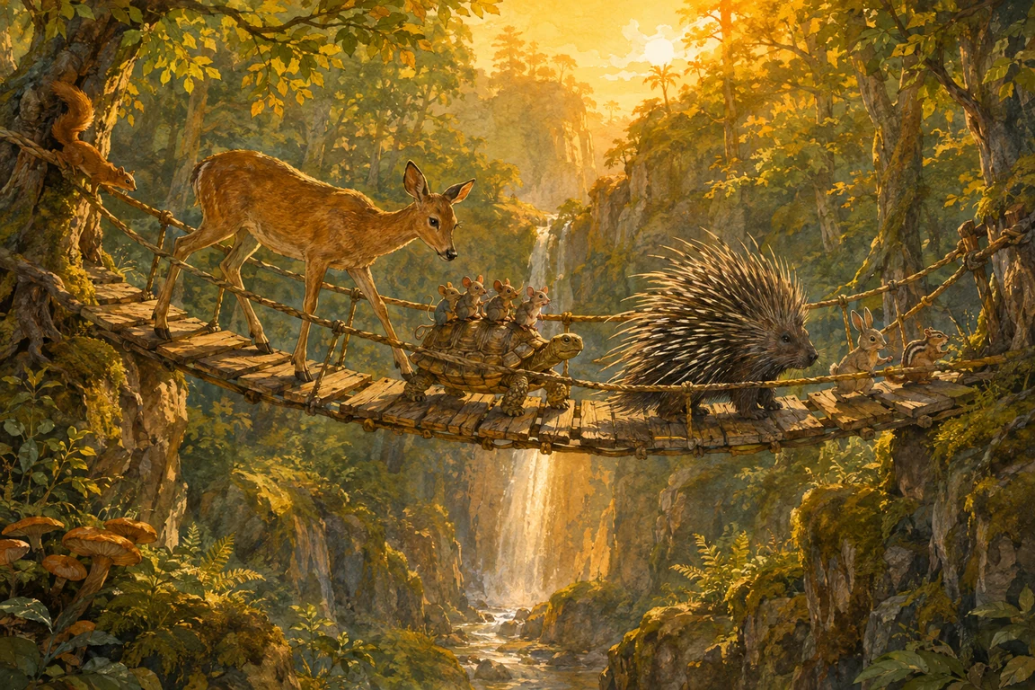 The Rope Bridge Crossing